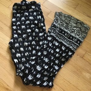 Elephant print pants